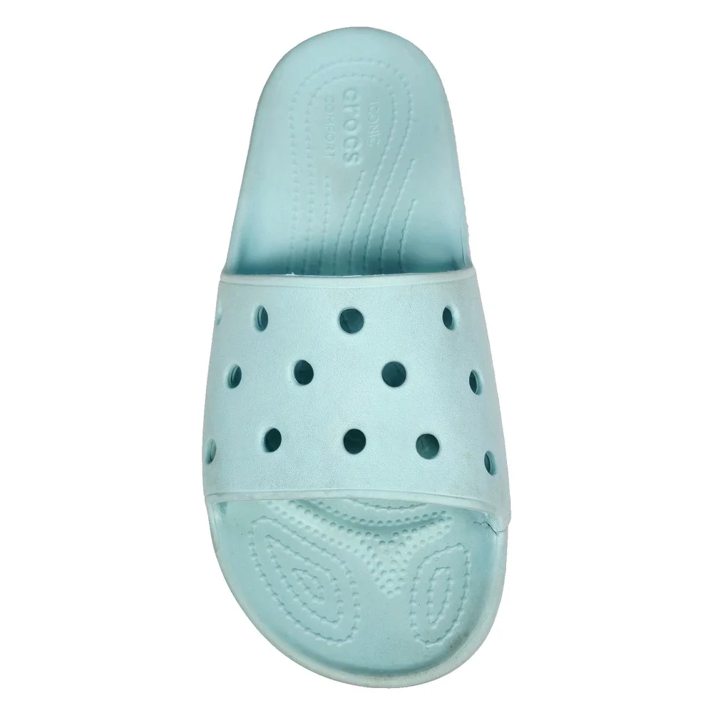 CROCS Classic Slides Unisex, Women's 9 Men's 7 Aqua Blue/Turquoise - Picture 5 of 9